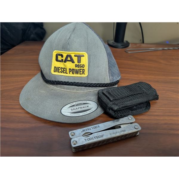 CAT REGD Diesel Power Cap w/ Tool Tech Stainless Steel Multi Tool