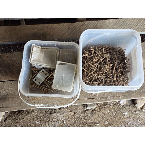 Buckets of screws