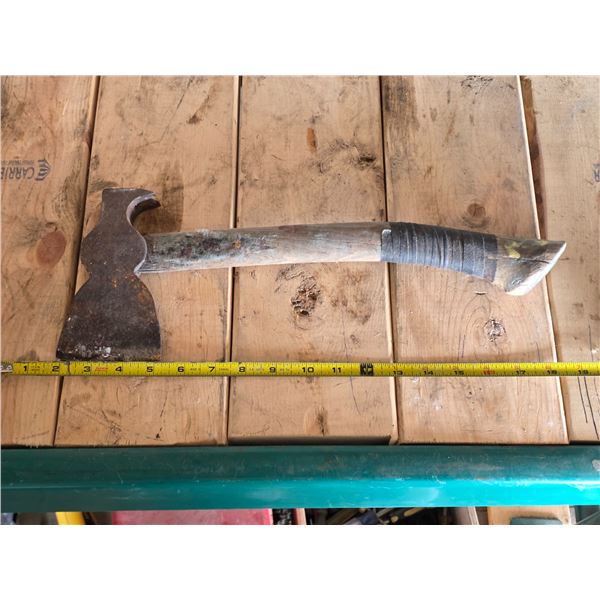 Vintage wood hatchet