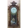 Image 1 : Vintage Wood Wall Clock - working, complete