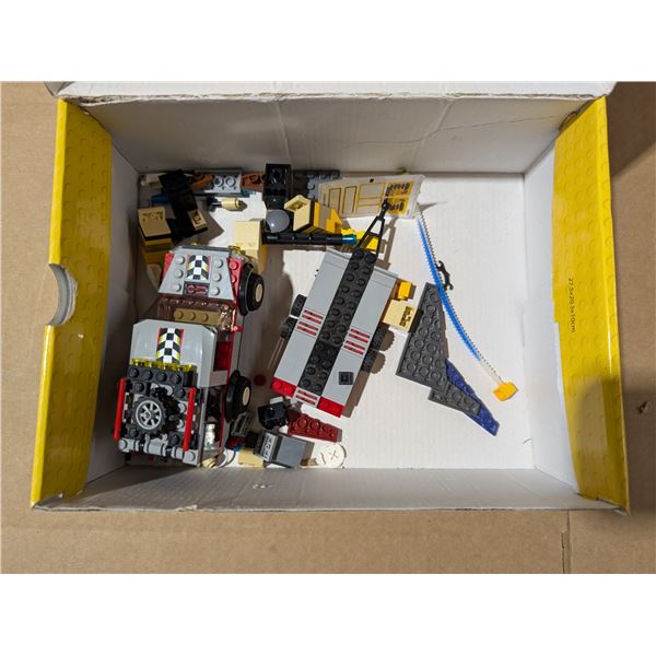 Lego Box w/ Lego Parts/Put Together Lego Car