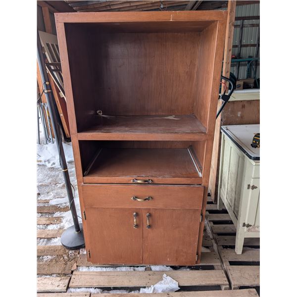 Wooden pantry/microwave stand w/ Drawers/Cabinet Doors - 60"x30"x19"