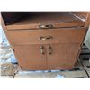 Image 2 : Wooden pantry/microwave stand w/ Drawers/Cabinet Doors - 60"x30"x19"