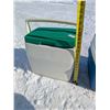 Image 4 : (2) Coolers (1) Rubbermaid 16"x10"x14"