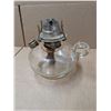 Image 6 : Vintage Oil Lamp "White Flame" w/ Handle/Shade