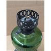 Image 4 : Unique Designed Green Glass Oil Lamp