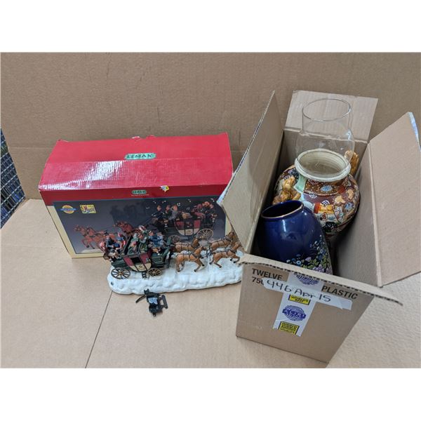 Lot of Misc. Decor items Vases, Christmas Item, and etc.