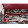 Image 2 : Red Tool box w/ Socket Set (Larger Set)
