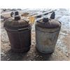 Image 1 : (2) Vintage Oil pails