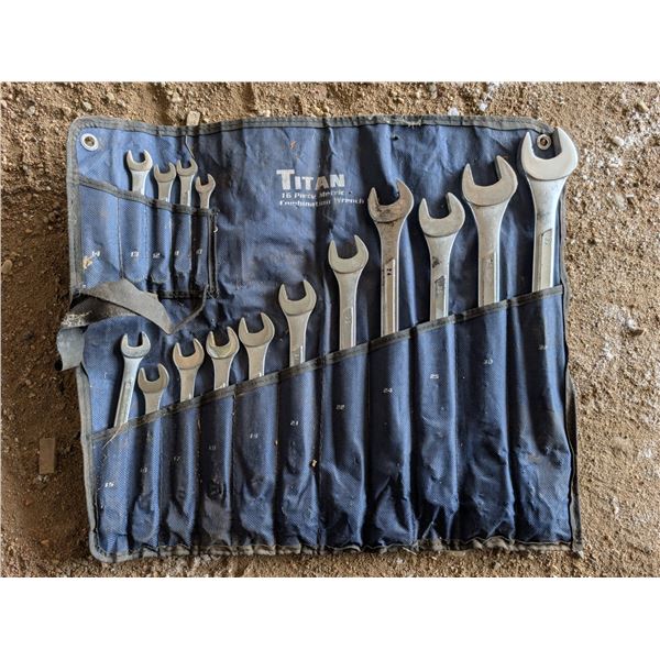 (15) Piece TITAN Wrench Set