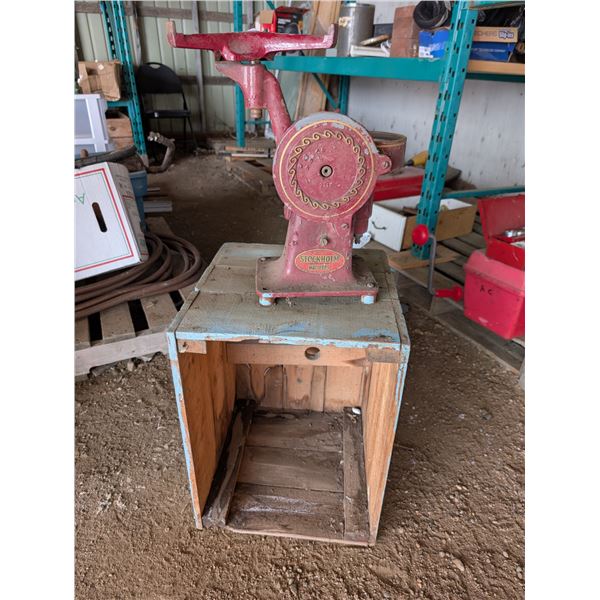 Vintage Hand Crank Creamer Separator Stockholm Brand 7717 On Crate