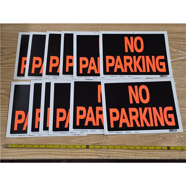 12 no parking signs