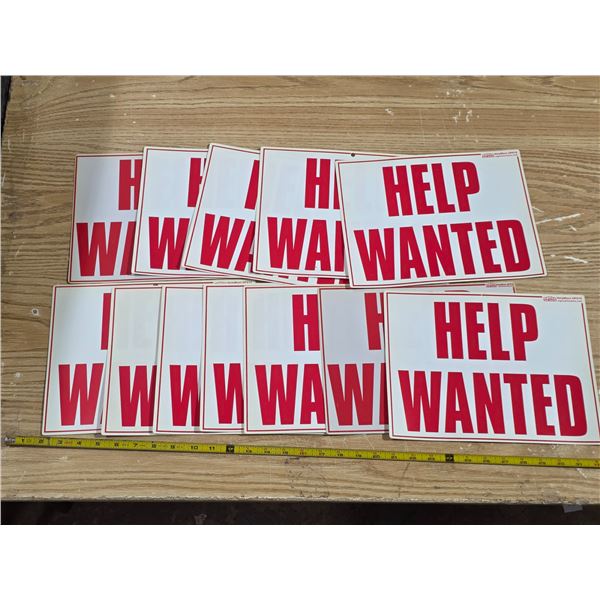 11 help wanted signs
