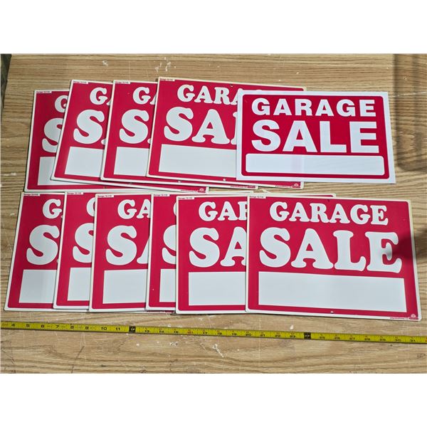 12 garage sale signs