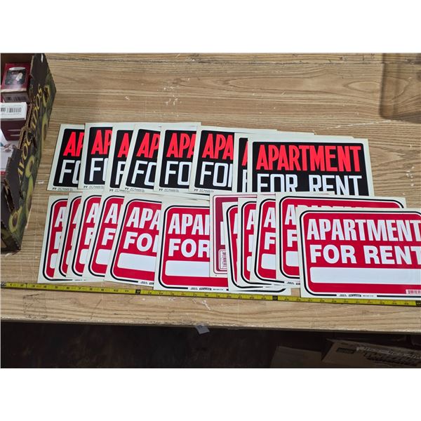 21 apartment for rent signs