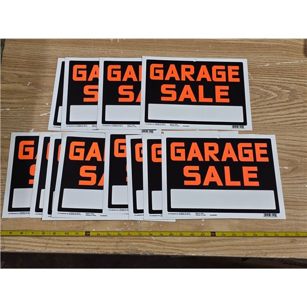 12 garage sale signs