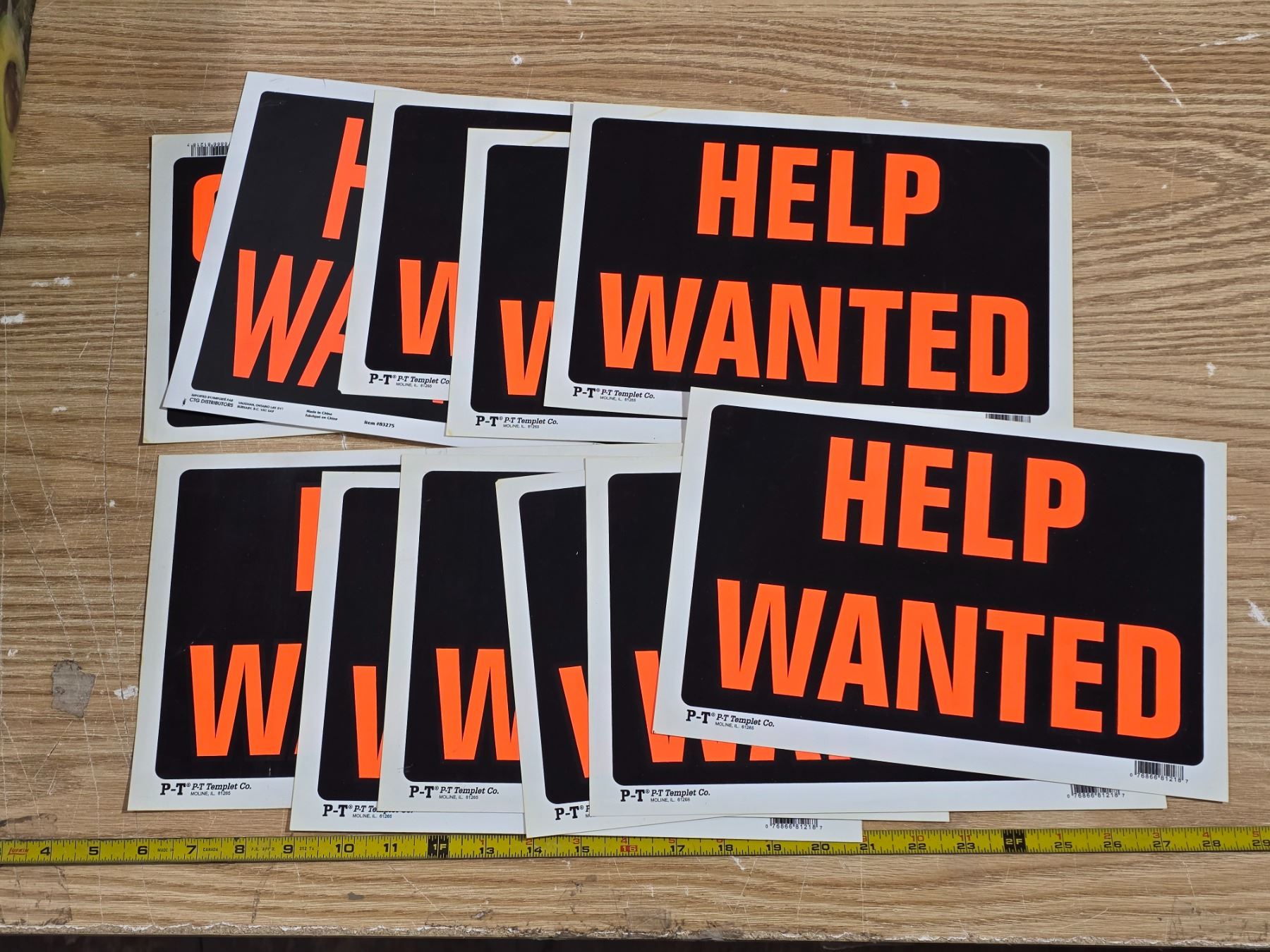 Help Wanted Signs 11 help wanted signs