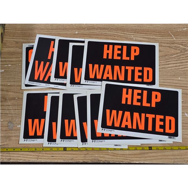 11 help wanted signs