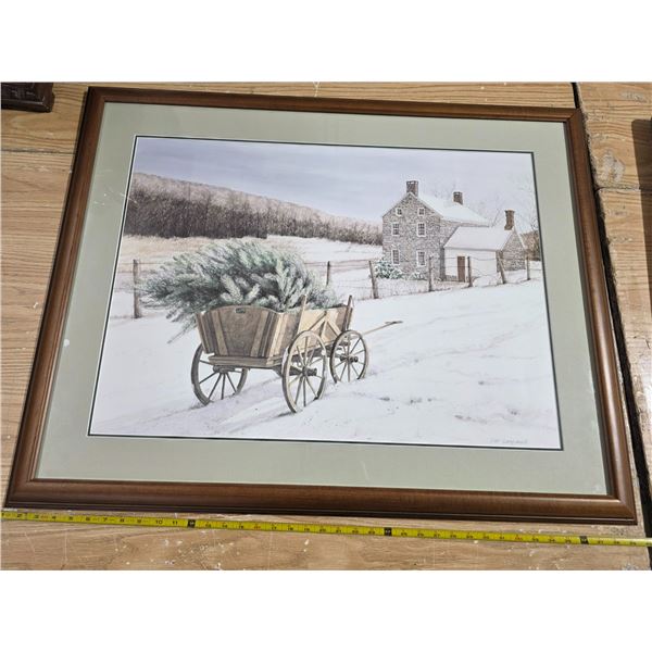 Brining home the tree picture by Dan campanelli- 38" by 30"