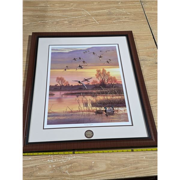 Evening refuge ducks unlimited picture- 36" by 29"