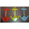 Image 1 : (3) Anchor Design Plastic Old Style Tempature Guage - BA Oil