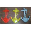 Image 2 : (3) Anchor Design Plastic Old Style Tempature Guage - BA Oil