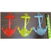 Image 3 : (3) Anchor Design Plastic Old Style Tempature Guage - BA Oil