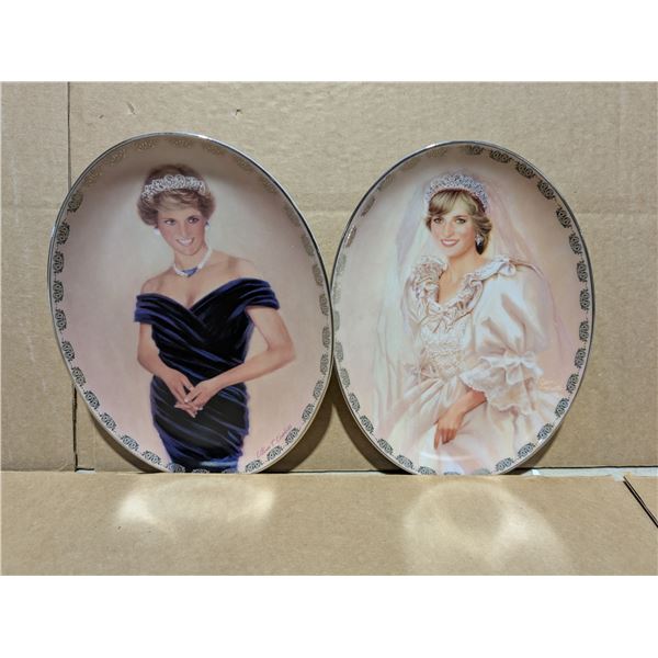 A Very Special Princess and "The People's Princess" Plates w/ Certificates