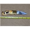 Image 3 : Folding knife with horse pictures and case