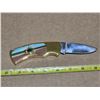 Image 3 : Folding knife with deer pictures and case