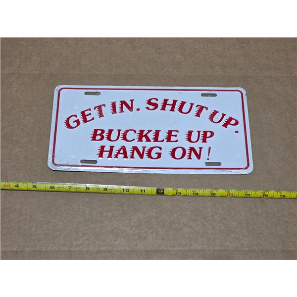 Humoris license plate