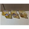 Image 1 : (3) Diamond Shaped Carnival Glass Candy Dishes 7"x5"x3"