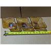 Image 2 : (3) Diamond Shaped Carnival Glass Candy Dishes 7"x5"x3"
