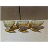Image 4 : (3) Diamond Shaped Carnival Glass Candy Dishes 7"x5"x3"