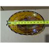 Image 3 : 4 Footed Carnival Glass Dish 9"x5"x12"