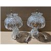 Image 1 : (2) Anna Huitte 24% Lead Crystal Lamps (Both Work)