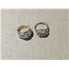 Image 1 : (2) Marked Gold Plated 14K Rings (Unverified)