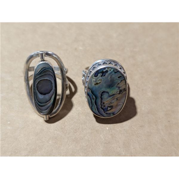 (2)  .925Silver Ring w/Unique Designed Stone