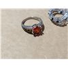 Image 2 : .925 Silver Ring w/ Gem Stone Design w/  .925 Earrings