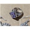 Image 2 : .925 Silver Ring w/ Gem Stone Design w/  .925 Earrings