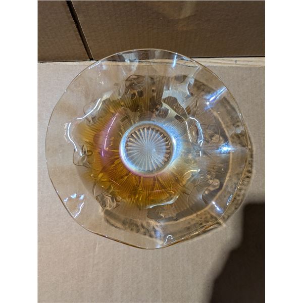 Depression Glass Dish 12" Round