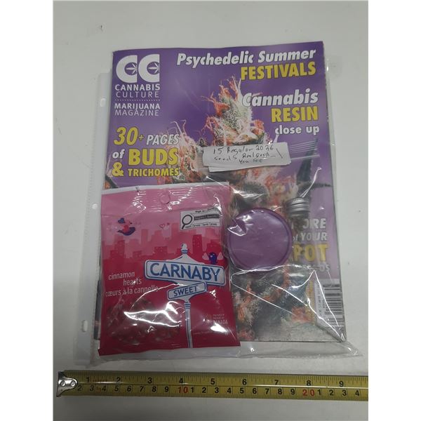 Cannabis Culture Magzine with 15x 420 Seeds and Carnaby Sweet Candy.