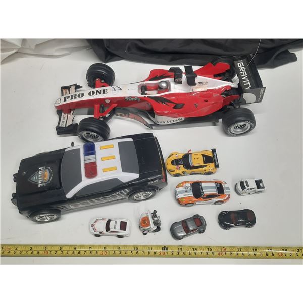 Lot of Kids Cars. (Police Car Is Working)