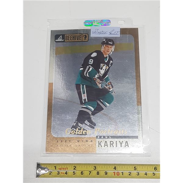 1997-98 Pinnacle Beehive #31 Paul Kariya jumbo trading card.
