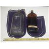 Image 1 : Vintage Crown Royal Whisky Bottle In Purple  Crown Royal Bags.