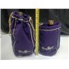 Image 2 : Vintage Crown Royal Whisky Bottle In Purple  Crown Royal Bags.