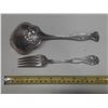 Image 2 : Antique silver-plated/silver spoon produced by Wm. A. Rogers, featuring the "A1" quality mark indica