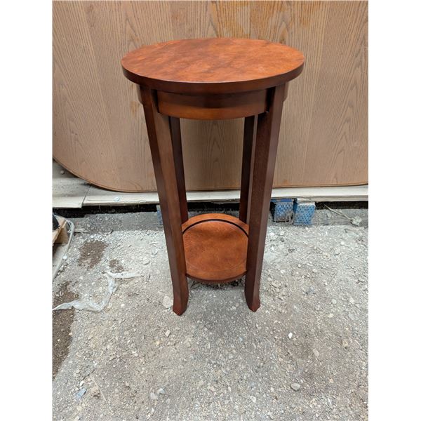 Red Wood Side Table 15"x28"