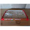 Image 2 : Vintage Bobby Hull Hockey Gold Cup Series Hockey Table w/ Original Box and Players and Etc. Parts