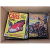 Image 1 : Box full of Vintage Foreign Sports Cars, Imported Cars, Motocross Magazines from Late 20th Century E